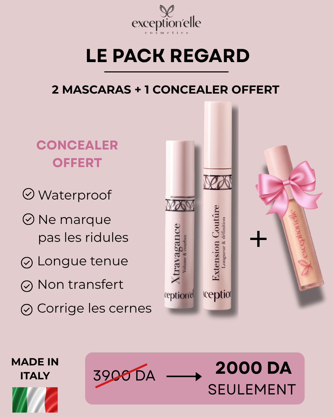 Pack Promo 02 Mascaras Vegan + 01 concealer gratuit – Image 4